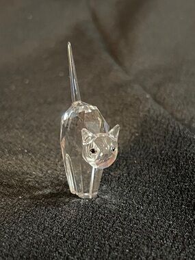 Swarovski Crystal Cat Miniature Figurine